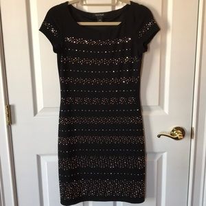 Short Sleeve Studded Dress